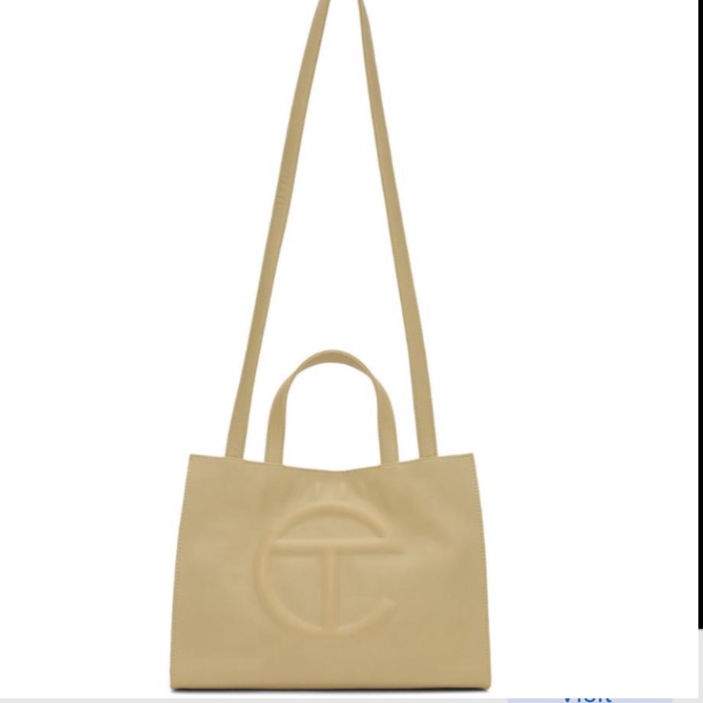 NWT medium telfar shopping bag purse beige cream